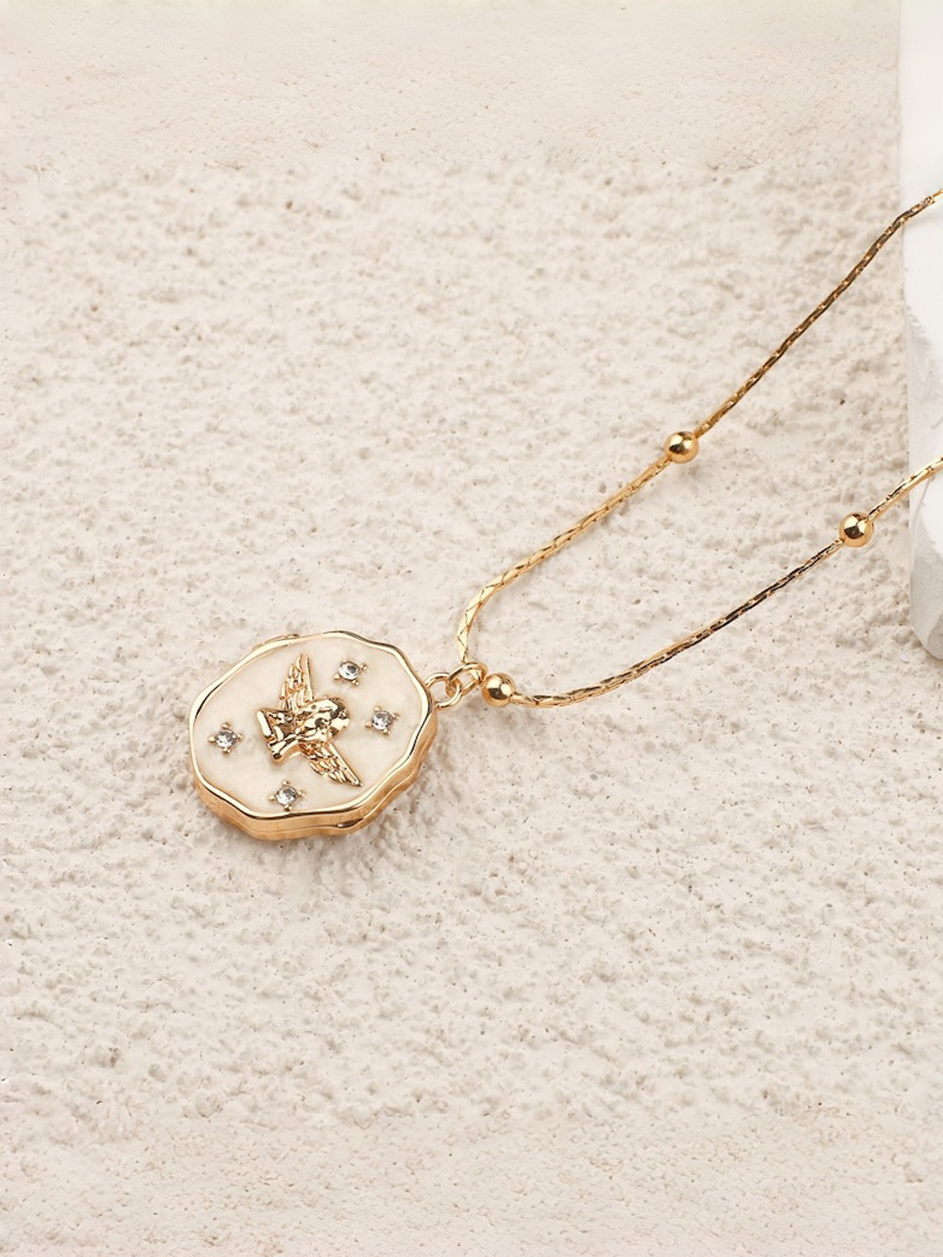 Custom Angel Photo Pendant Necklace Vintage Pendant Necklace